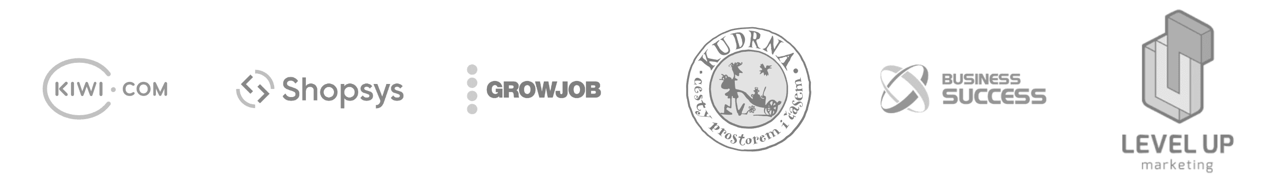 Join more than 700 happy clients: Kiwi.com, Shopsys, GrowJob, Kudrna, Business Success, Level Up Marketing